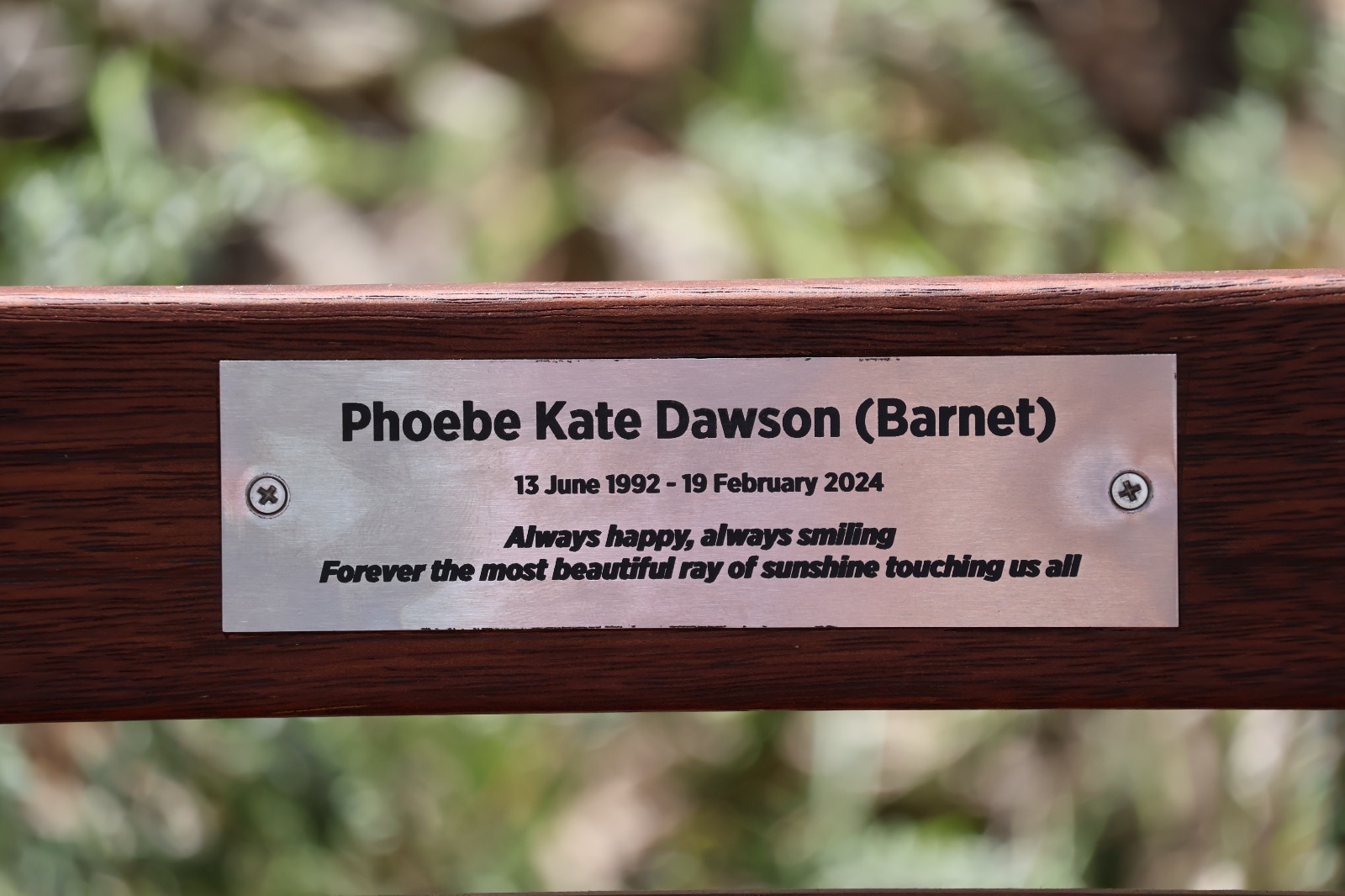 Little Manly Memorial Plaque